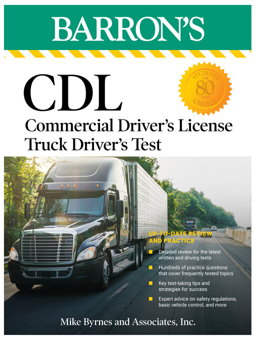 Title details for CDL: Commercial Driver's License Truck Driver's Test by Barron's Educational Series - Wait list